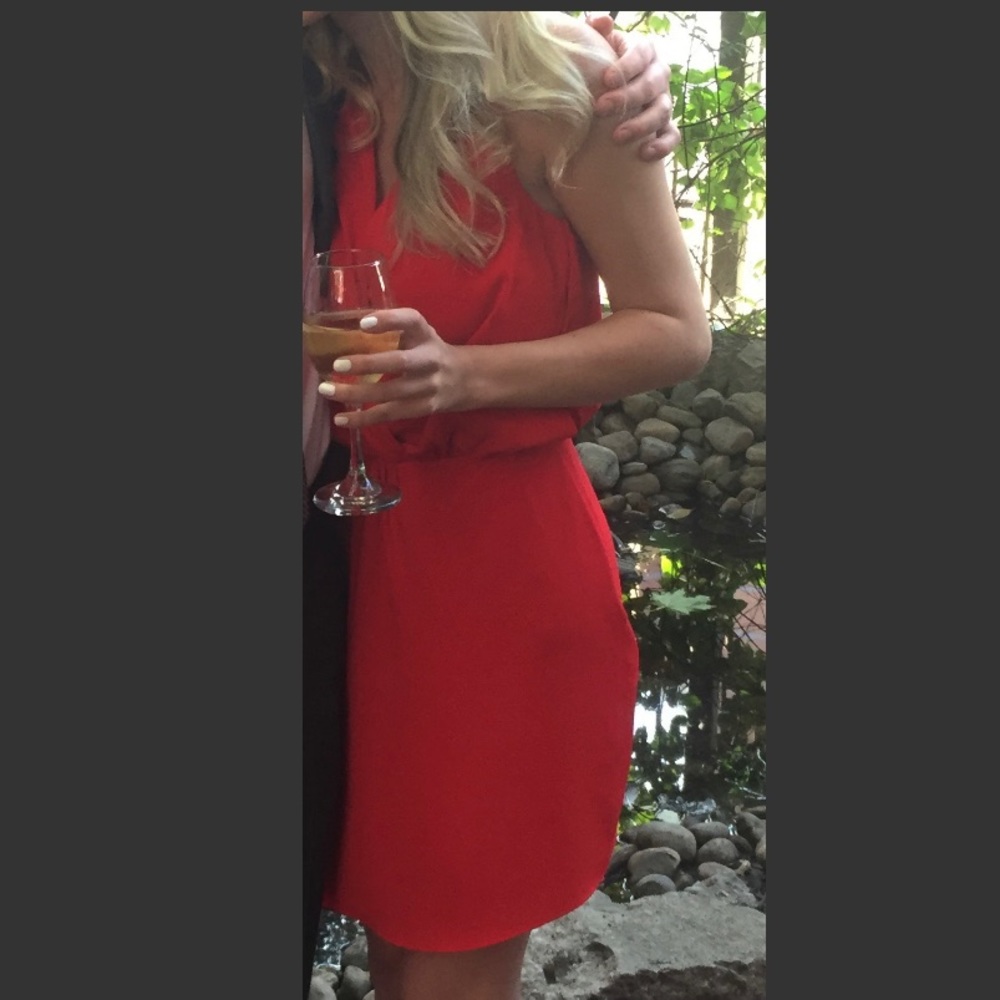 LIKELY mini red dress size 0